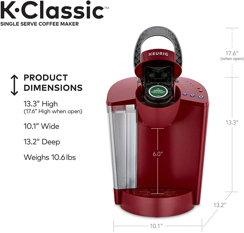 Single Serve Coffee Maker, 6 to 10 oz Brew Sizes Y5583