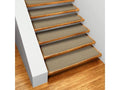 Set of 15 Skid-Resistant Carpet Stair Treads - Camel Tan - 8 in. x 30 in. Q4550