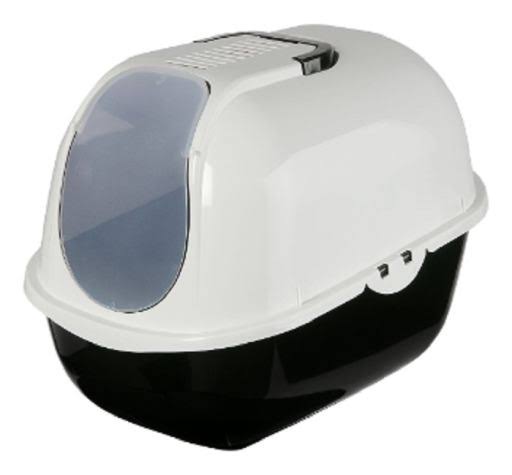 Comfy Cat Covered Sandpit Black and White 40x51x38 cm S34331