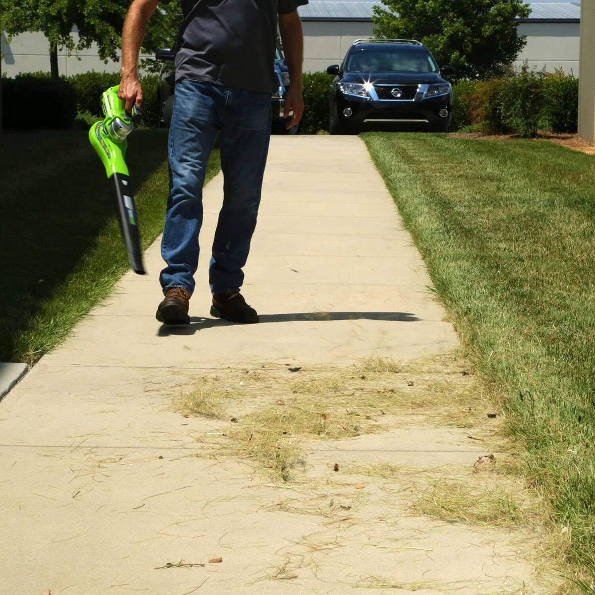 24V Cordless Handheld Leaf Blower with 2.0 Ah Battery and Charger N30962