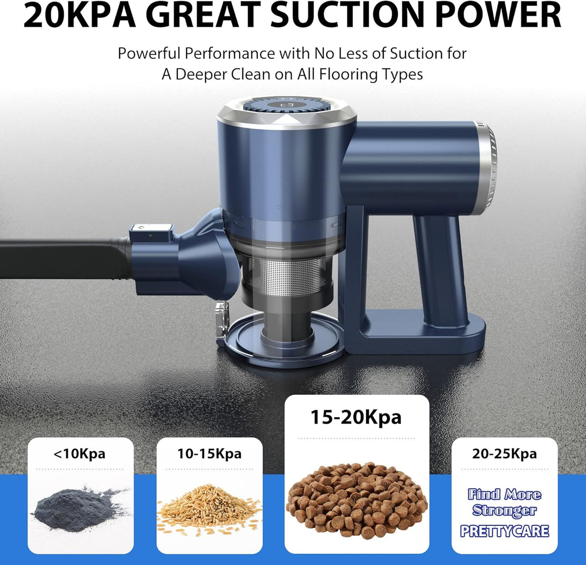 20000Pa Cordless Stick Vacuum with HEPA Filter K974175
