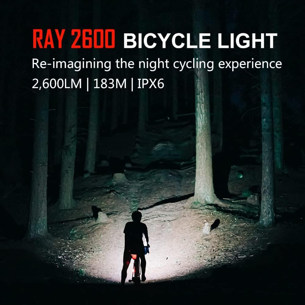 2600 Lumen USB-C Rechargeable IPX6 Waterproof Bike Headlight Z641059