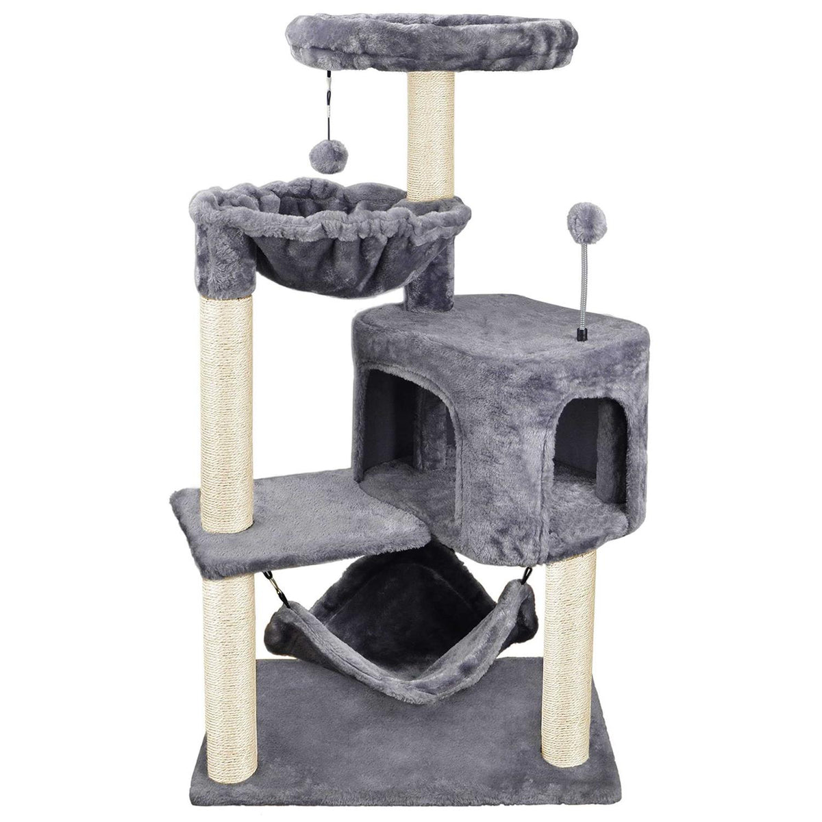 Cat Tree with Cat Condo and Hammock L848798