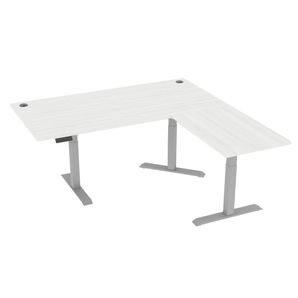 L-Shaped Electric Height Adjustable Desk 6' X 6' T10367