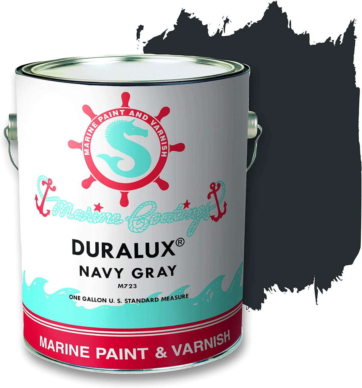 Marine Paint, Signal Red, 1 Gallon Pack of 2 Q155332