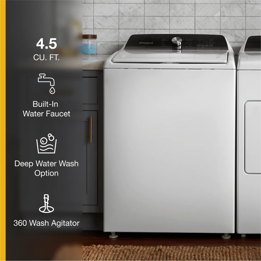 4.5 Cu. Ft. Top Load Agitator Washer with Built-In Faucet O599456