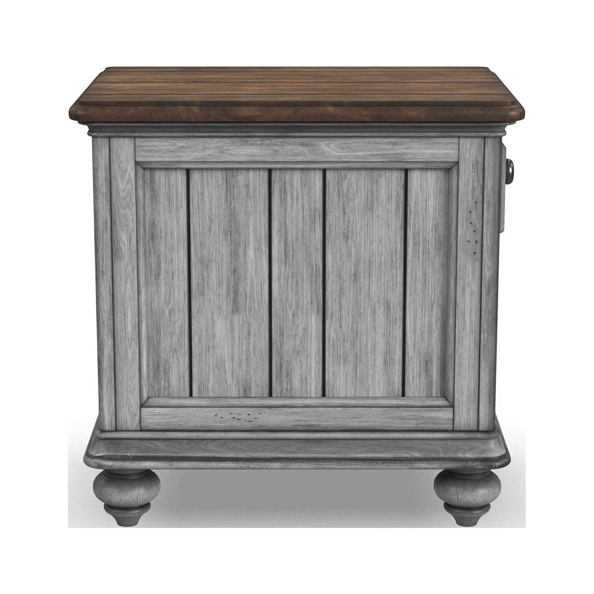 Brown Wood Chairside Table U351091
