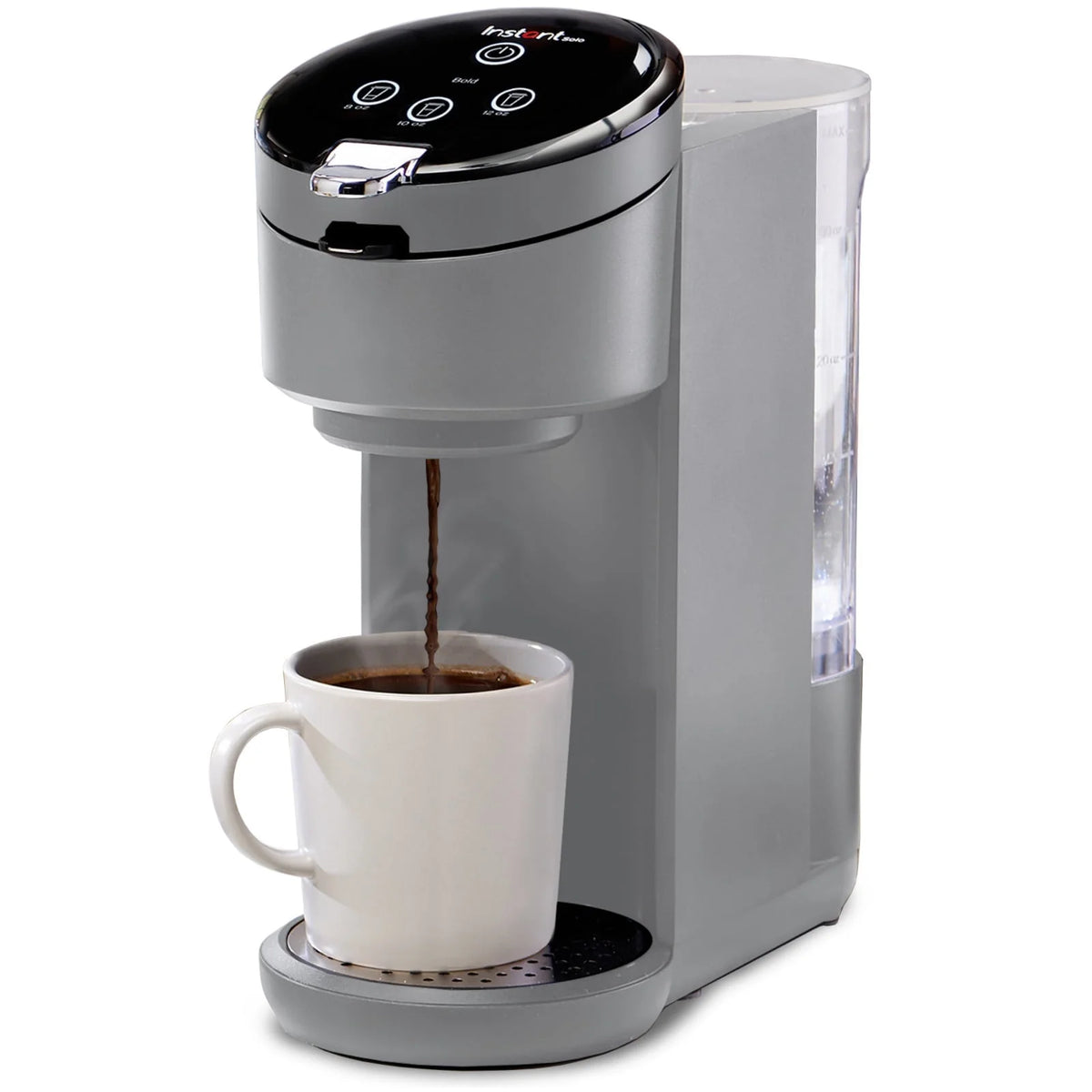 2-in-1 Single Serve Coffee Maker with 3 Brew Sizes, Maroon Red D669