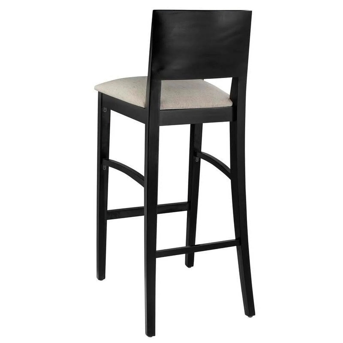 Wood Bar Stool in Dark Mahogany F262