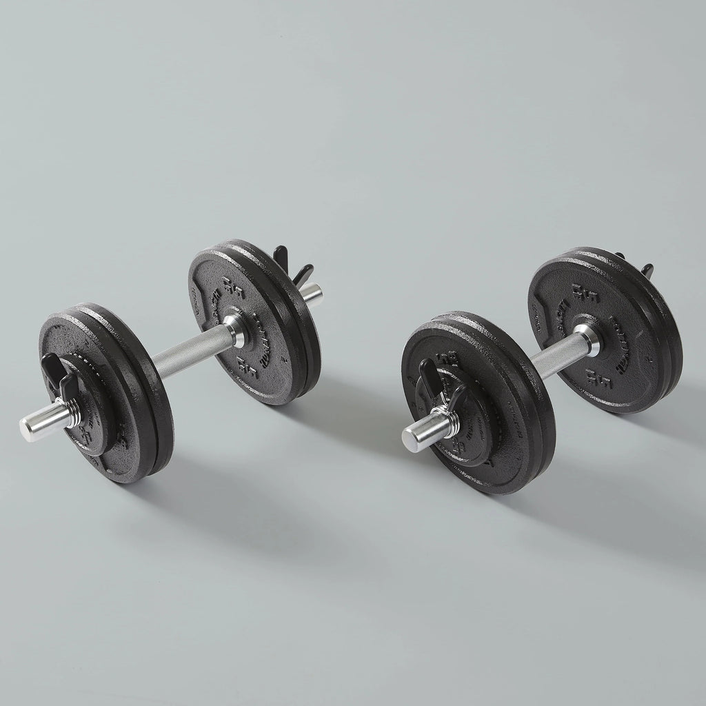 110lb Adjustable Weight Set with Barbell and Dumbbells S9747
