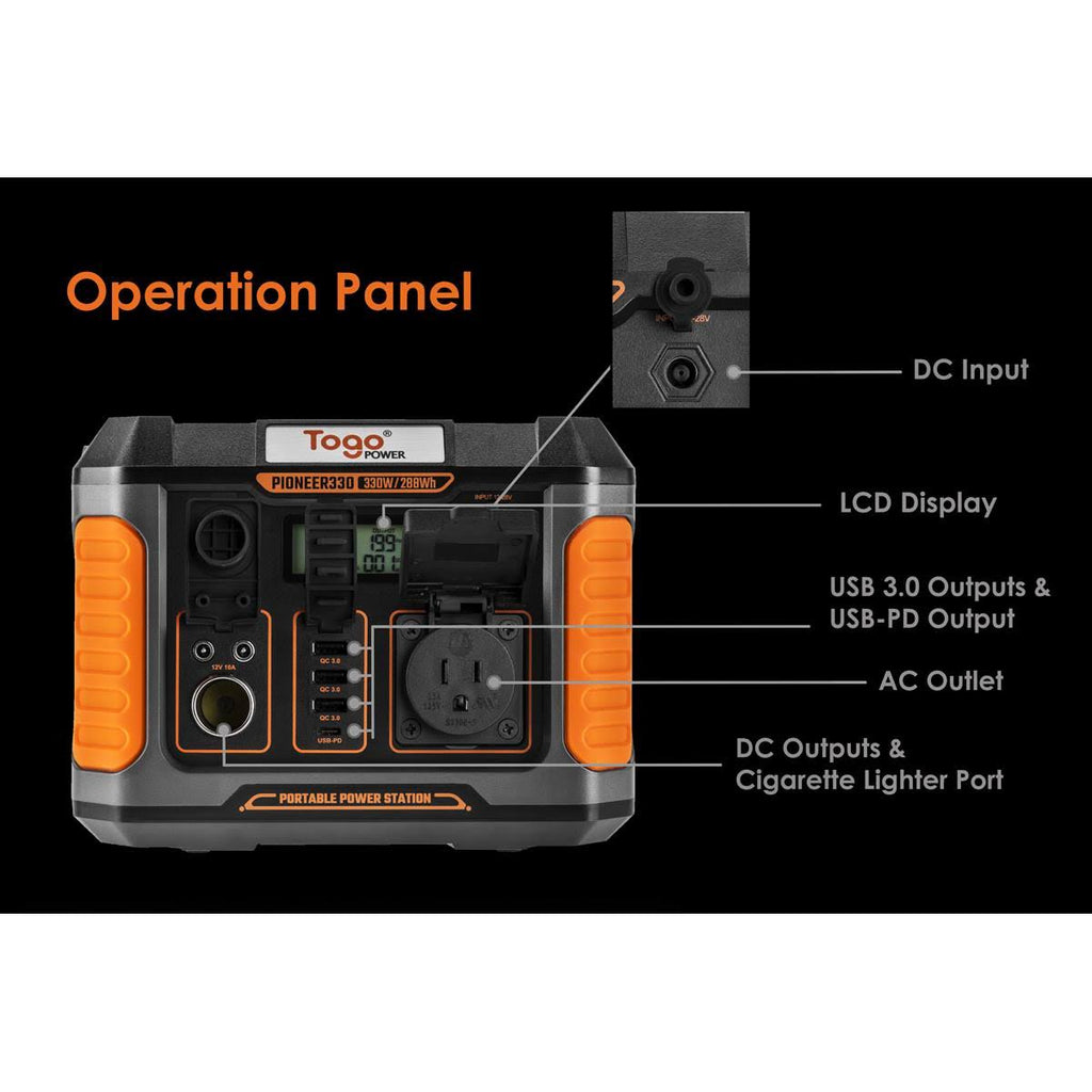 288Wh Portable Lithium Battery Station 330W L312