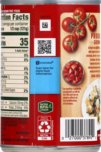 28 oz Pack of 6 Crushed Tomatoes No Salt Added G344528