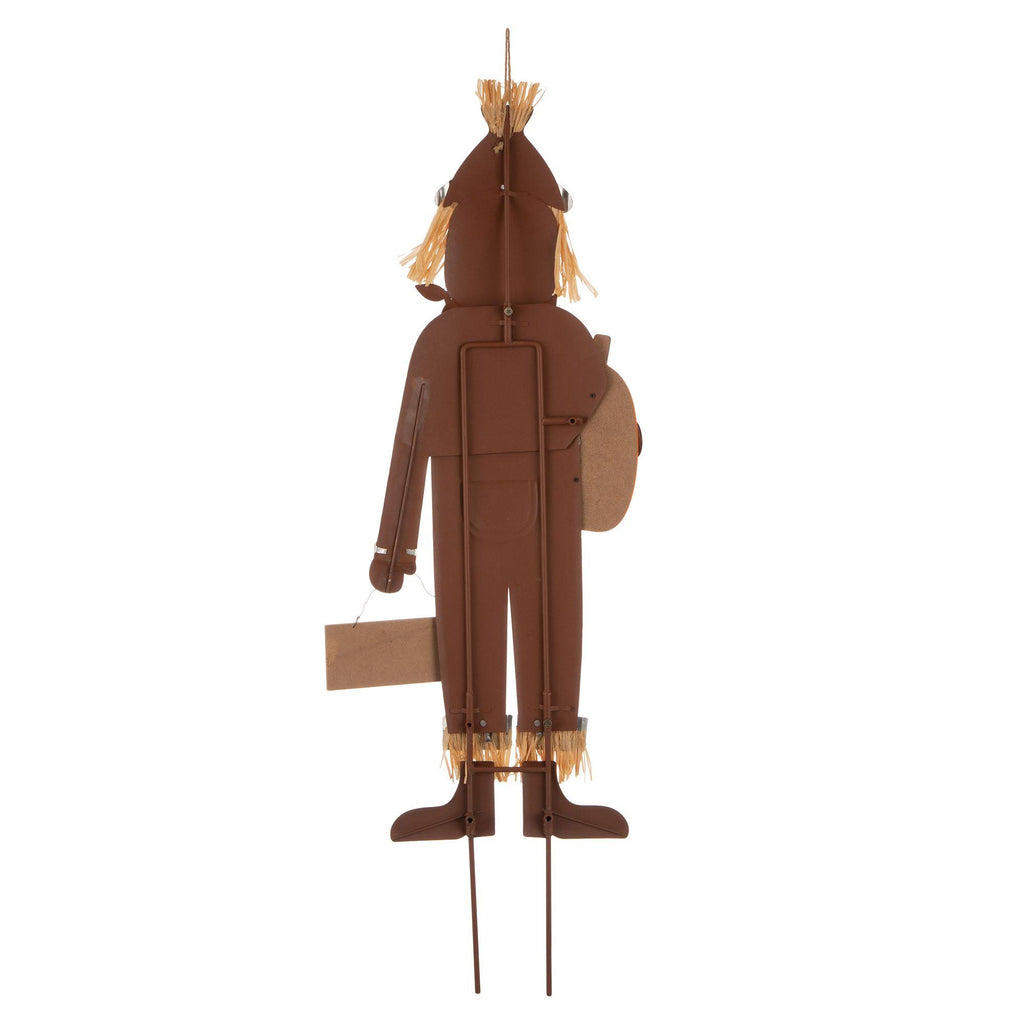 Orange and Blue Scarecrow Yard Stake Sign Decor Q87344