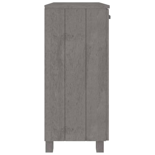 Light Gray Solid Wood Pine Sideboard with 2 Doors B562