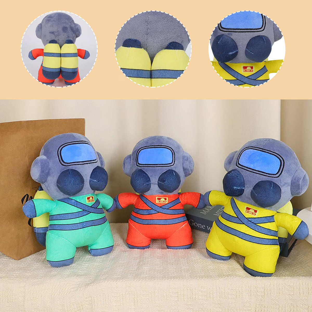 3Pcs Lethal Company Plush Doll Stuffed Animal Toys V2084