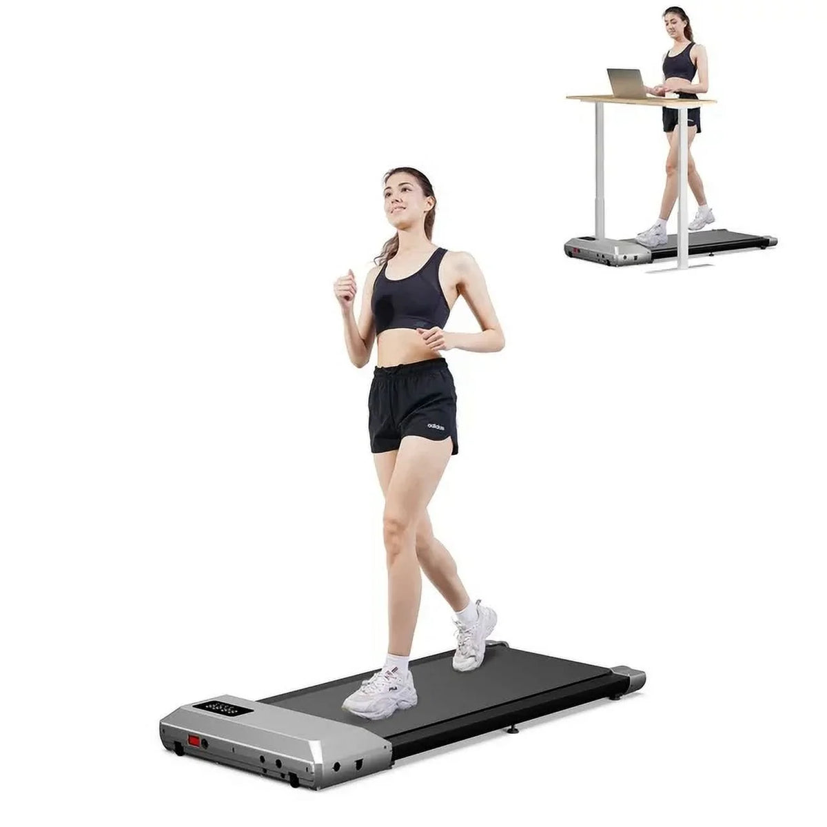 2.5Hp Ultra-Quiet Walking Pad Treadmill with Remote Control A581