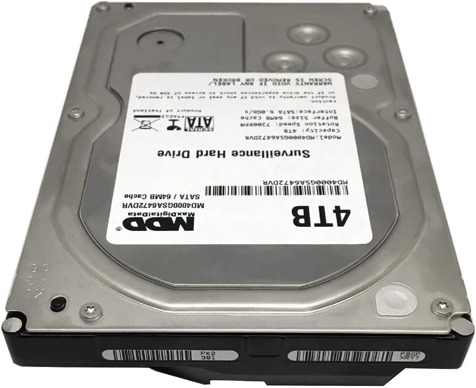 4TB 64MB Cache 7200RPM SATA 6.0Gb/s 3.5" Internal Surveillance DVR Hard Drive Pack of 2 N3590