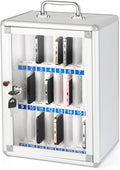 24 Slots Aluminum Alloy Pocket Chart Storage Cabinet P1719