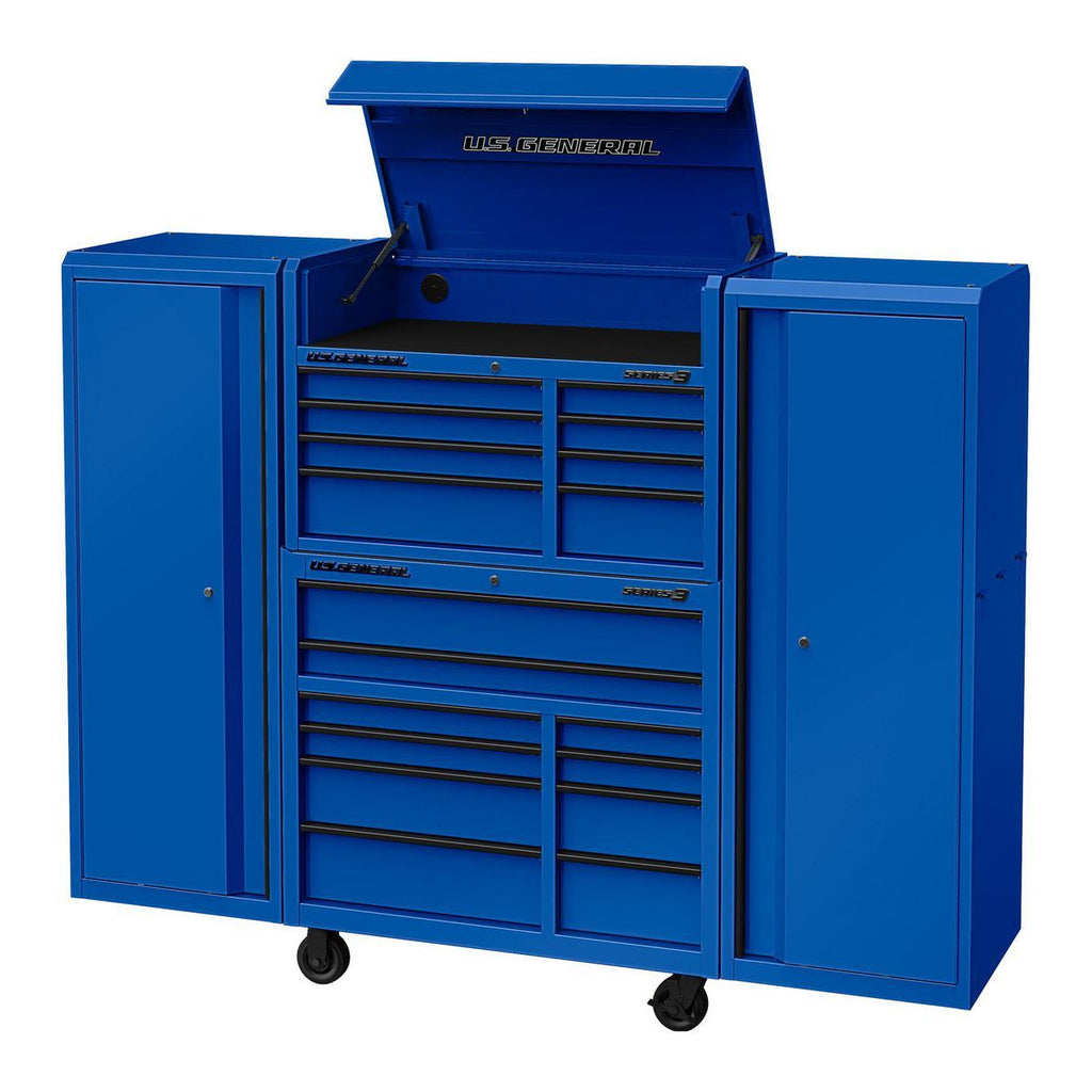 42 in. x 22 in. Blue Roll Cab V265