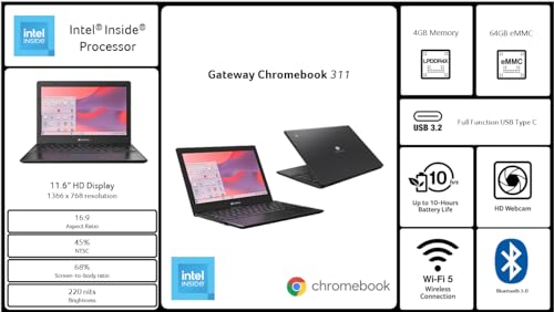 11.6" HD Chromebook Laptop K285575