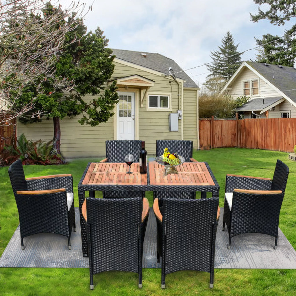 7-Piece Outdoor Patio Wicker Dining Set X26737