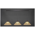 3-Light Pendant with Chocolate Icing Glass Shade A98875