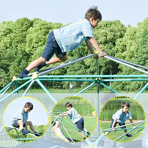 Geometric Dome Climber Play Center, Green, 13ft X717246
