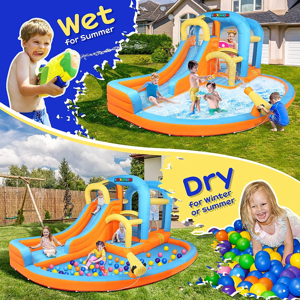 5-in-1 Inflatable Water Slide Park U46678