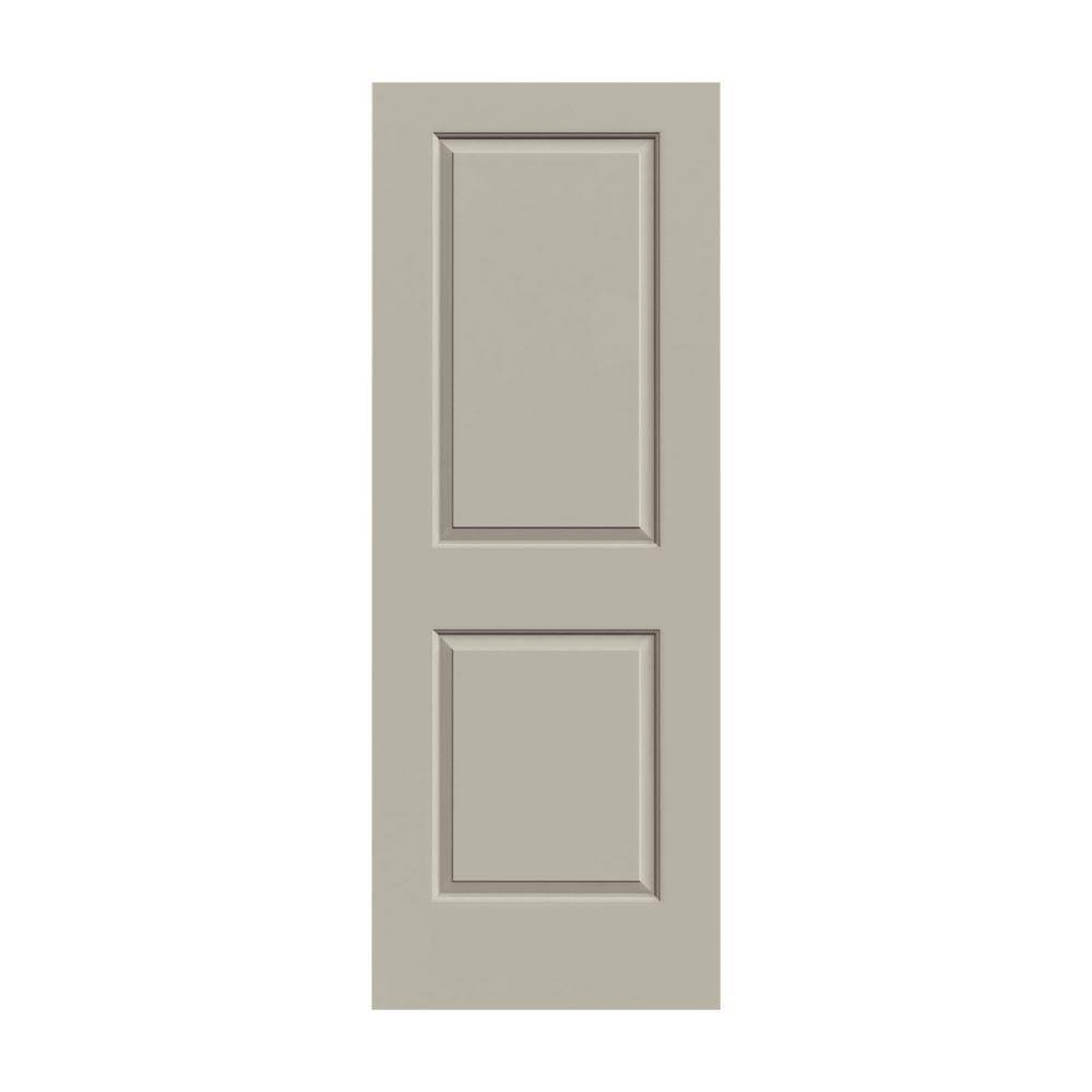 36 in. x 80 in. Desert Sand Painted Solid Core Molded Composite MDF Interior Door Slab U248606
