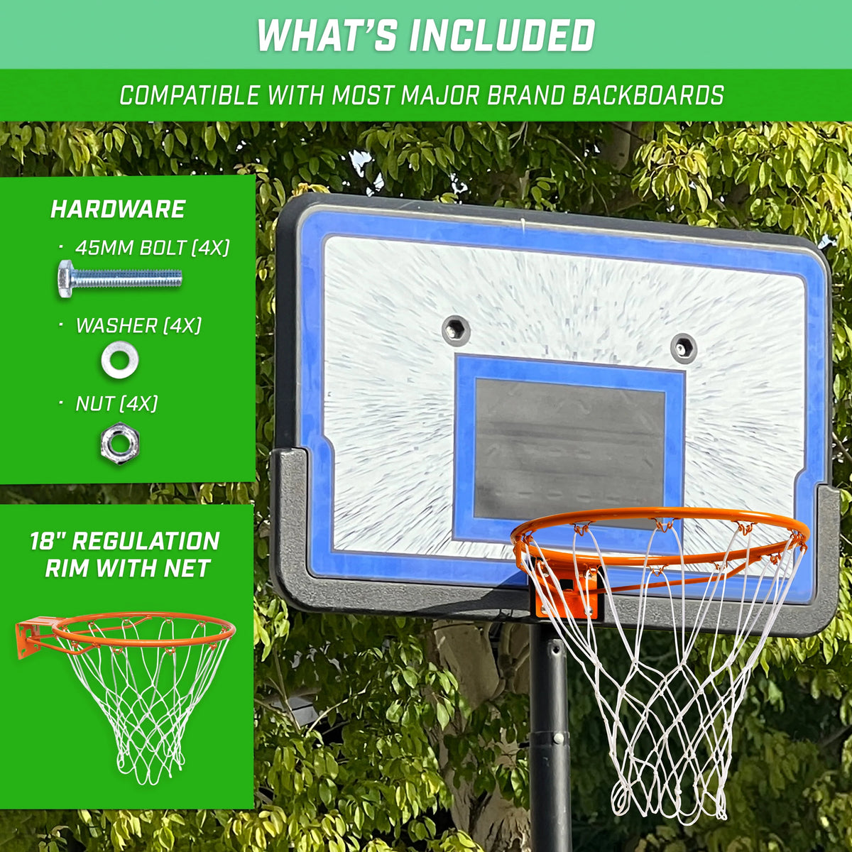 18 Steel Basketball Rim T570