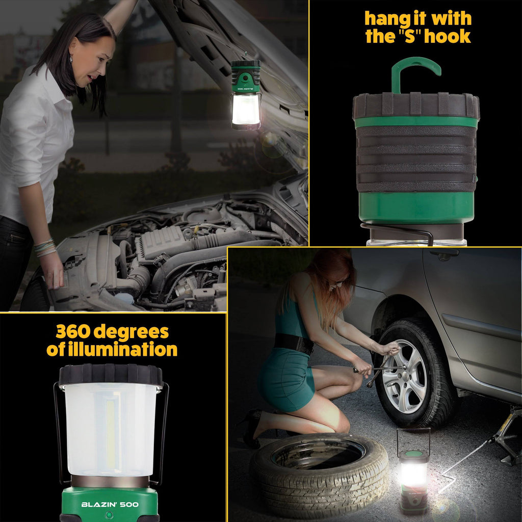 LED Camping Lantern, Battery Operated, 500 Lumen S837