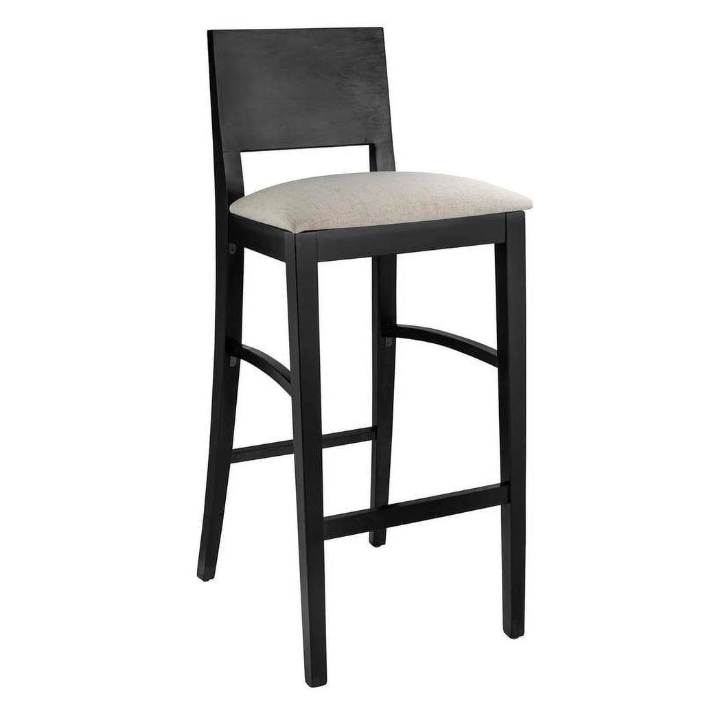 Wood Bar Stool in Dark Mahogany F262