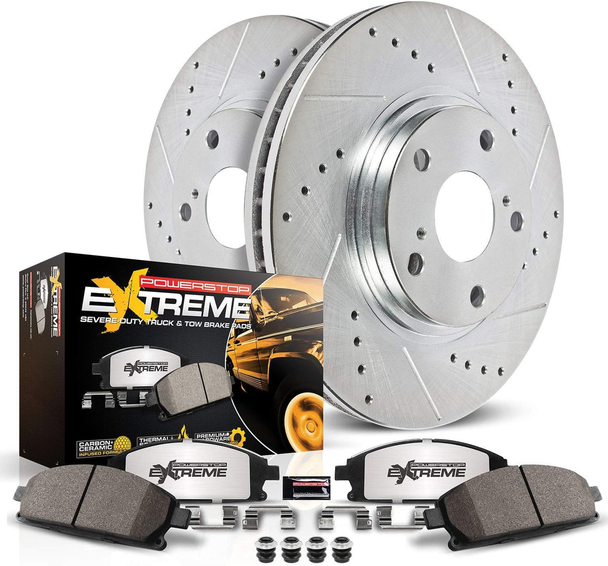 Front Z36 Truck & Tow Carbon Fiber Ceramic Brake Kit E618