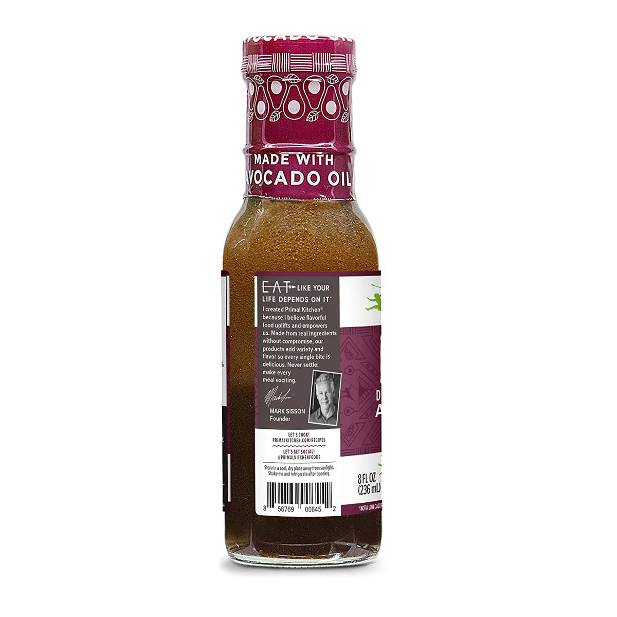 8 fl oz Pack of 2 Balsamic Dressing & Marinade with Avocado Oil A7821