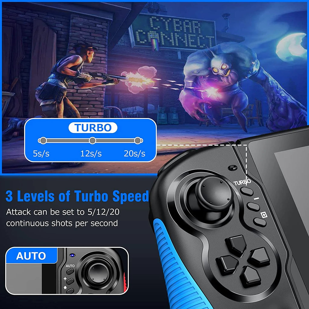 One-Piece Joypad Controller with Adjustable TURBO and Dual Motor Vibration F51721
