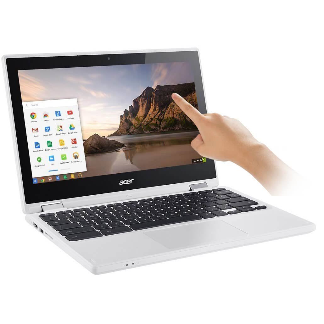 White 11.6" Touch-Screen Chromebook L7581