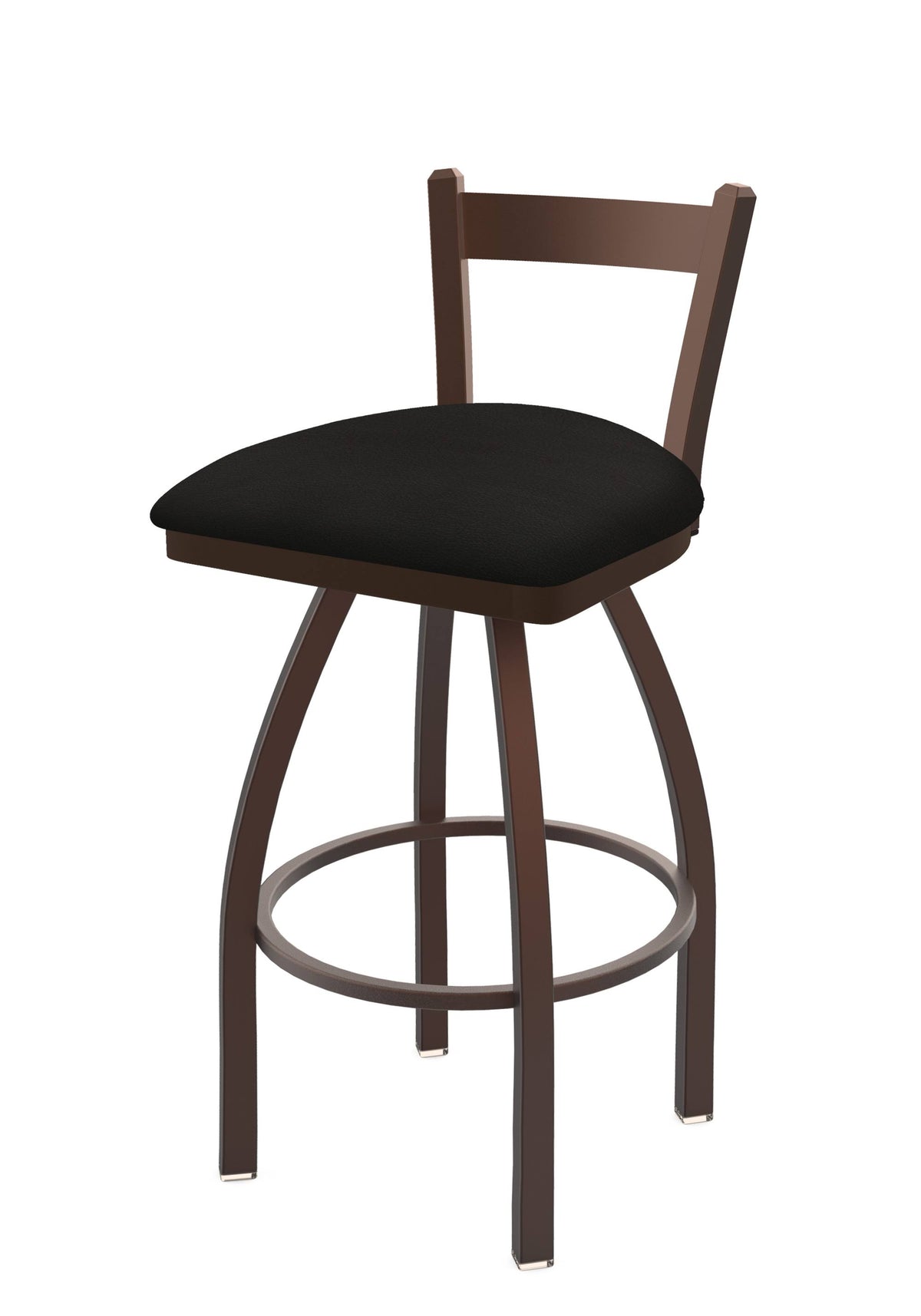 30x22 Low Back Swivel Bar Stool with Bronze Finish M806453