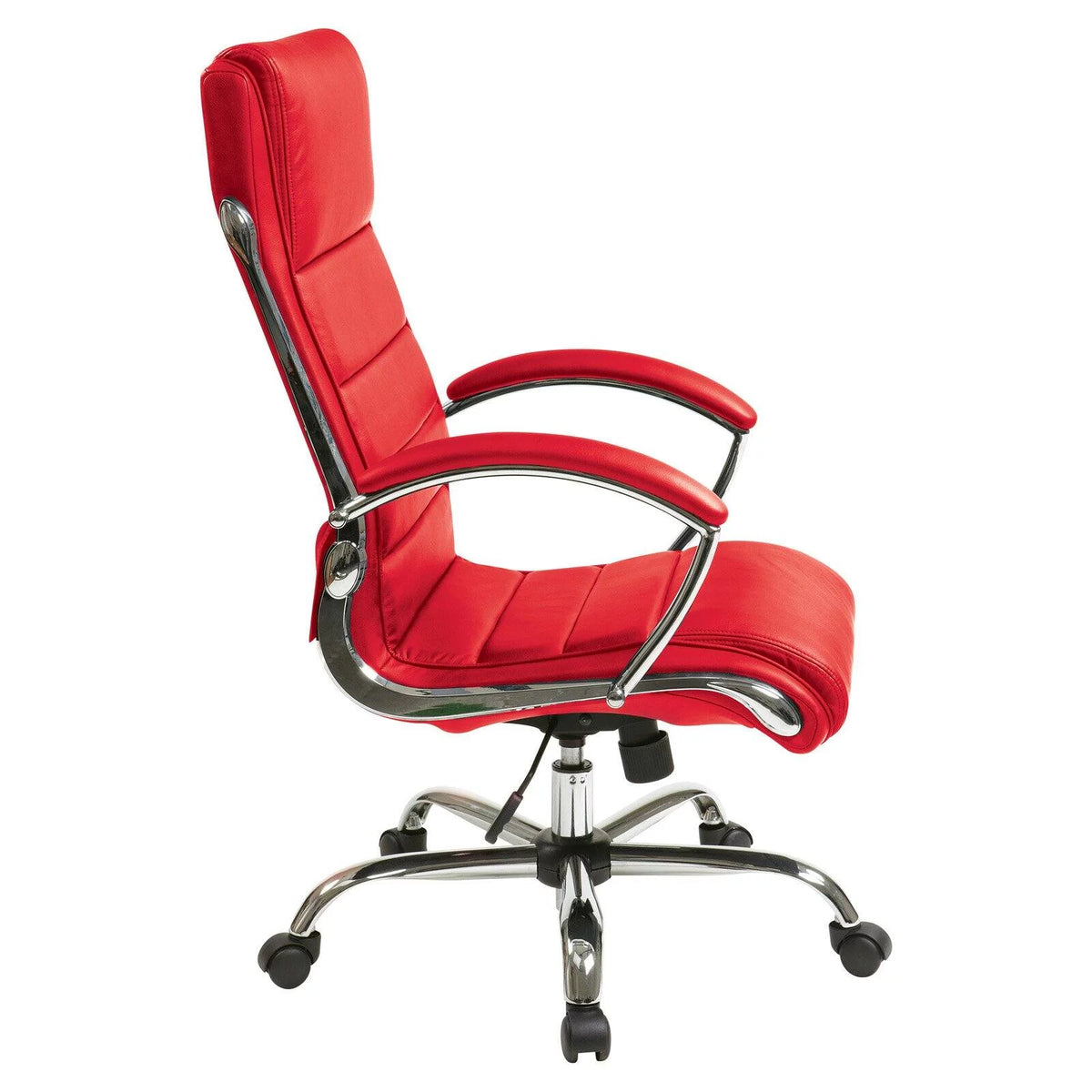 Cream Faux Leather Executive Chair W963