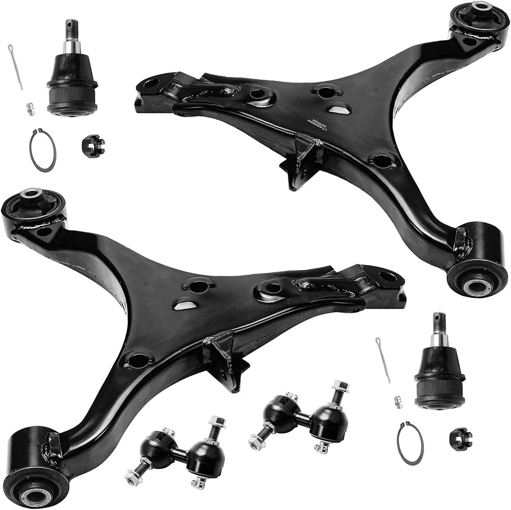 Front Lower Control Arms + Lower Ball Joints + Sway Bar 6pc Set B2551