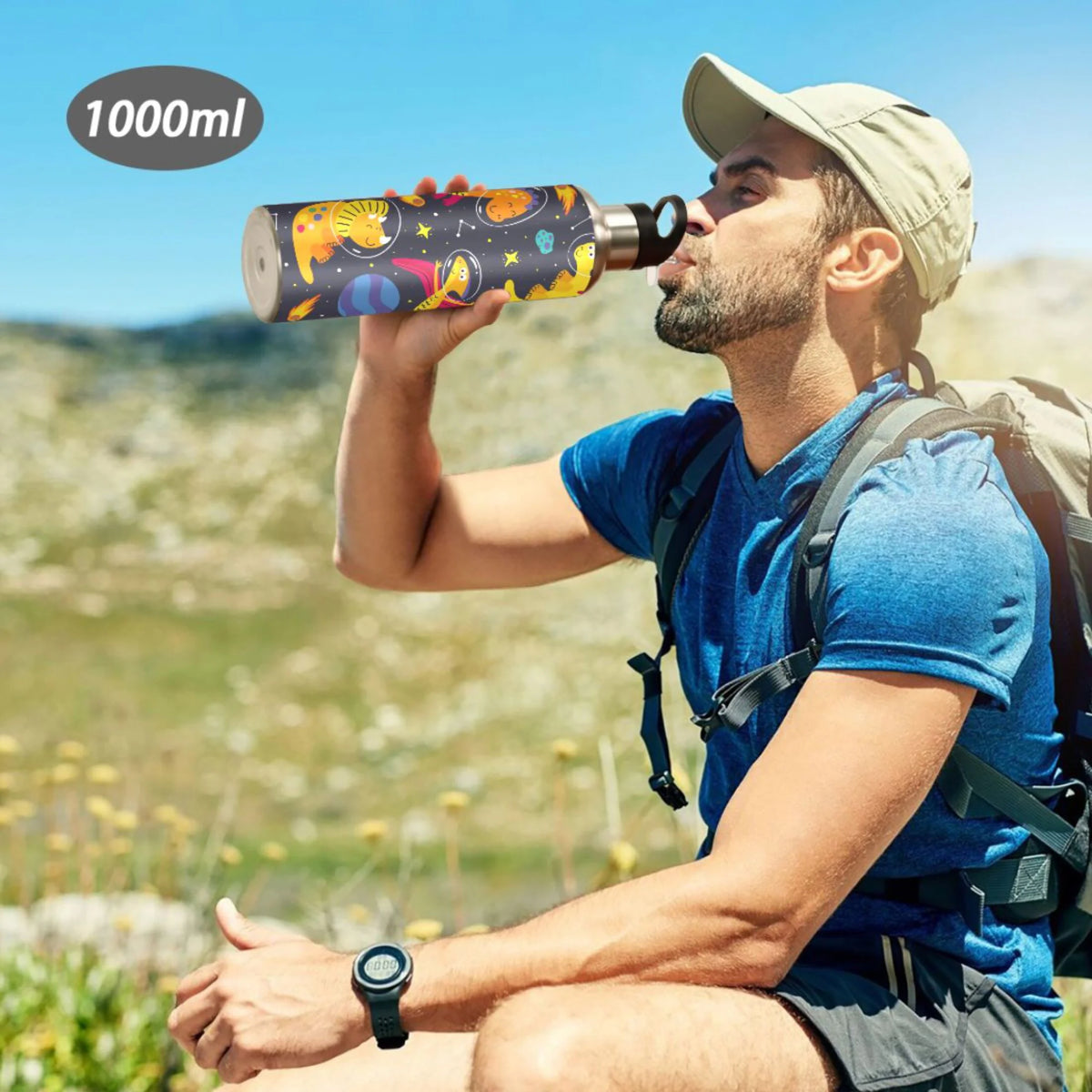 Stainless Steel Vacuum Insulated Water Bottle with Straw Lid 20 OZ P35658