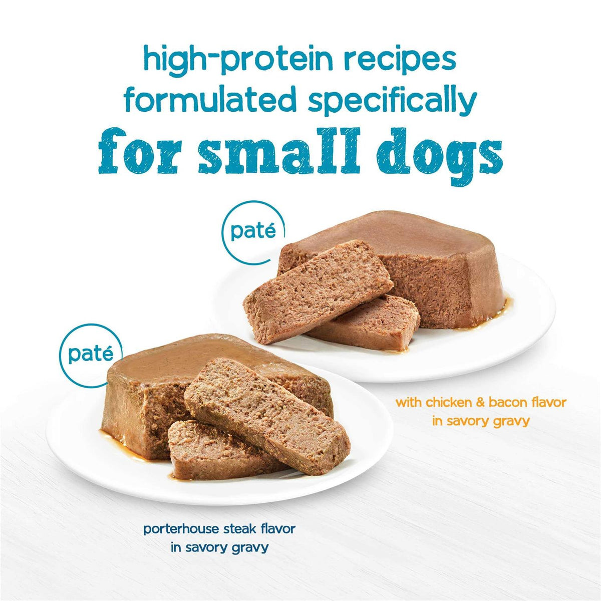 Steak & Chicken Pate Wet Small Dog Food Trays H68133
