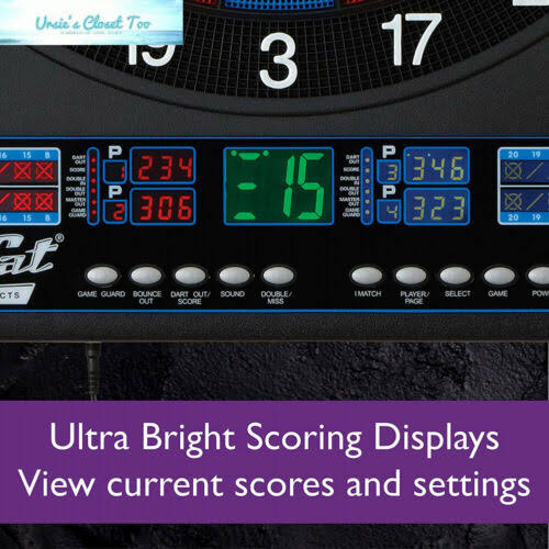 Electronic Soft Tip Dartboard with Cabinet T355626
