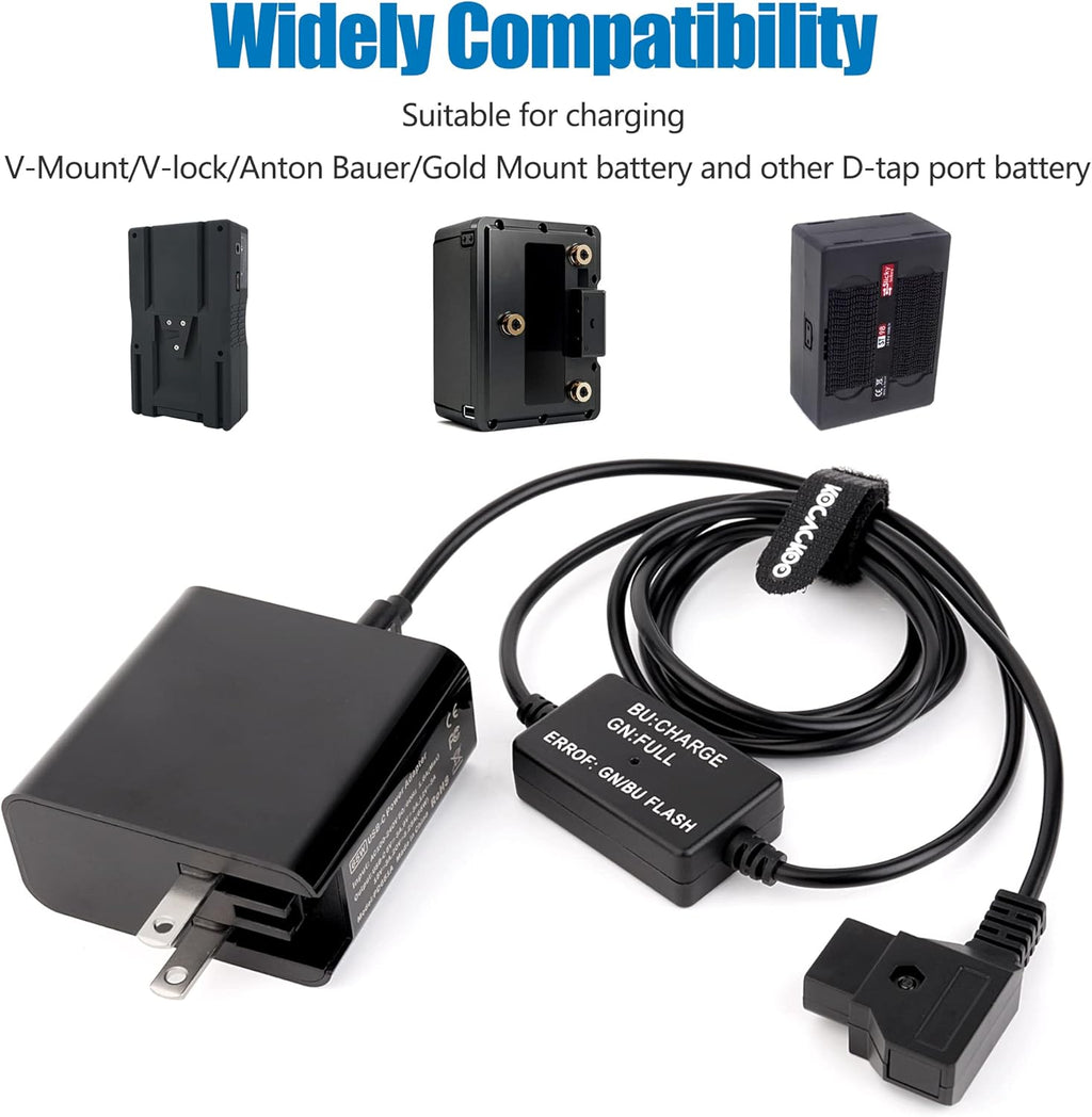 D-Tap Battery Quick Charge Power Adapter Kit for V-Mount Batteries Z214566