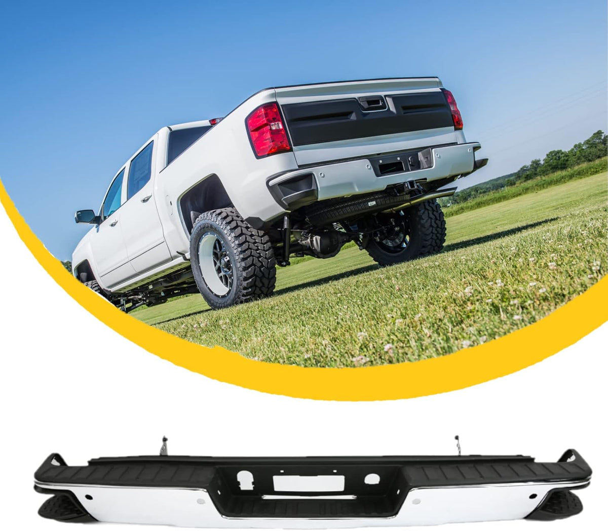 Chrome Aluminium Alloy Rear Step Bumper C66768
