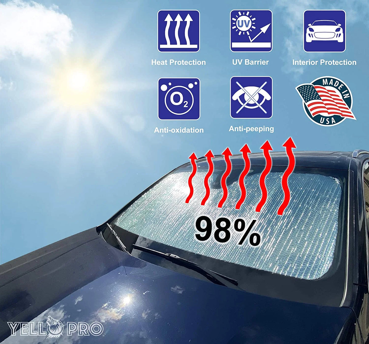 Front Windshield Sunshade for Jeep Renegade SUV H932081