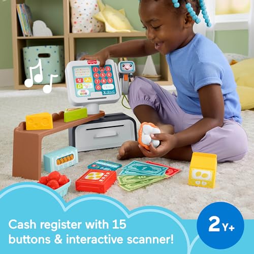 Toddler Learning Toy Cash Register Play Store with 20 Pieces Y181602