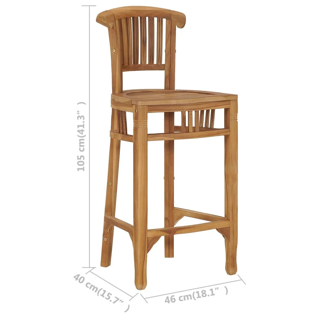 Solid Teak Wood Bar Stool K9352