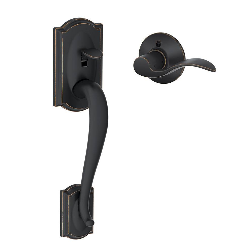 Aged Bronze Front Entry Handle Left-Handed Interior Lever G686030