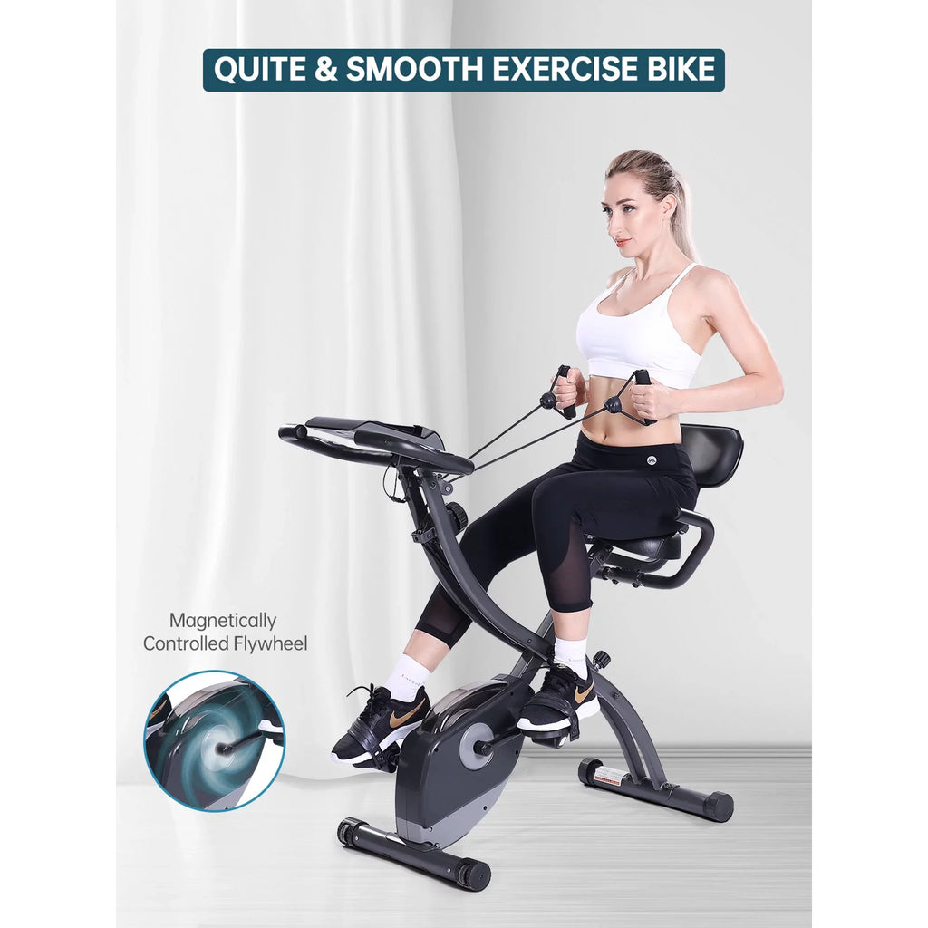 Folding Magnetic Stationary Exercise Bike T8683