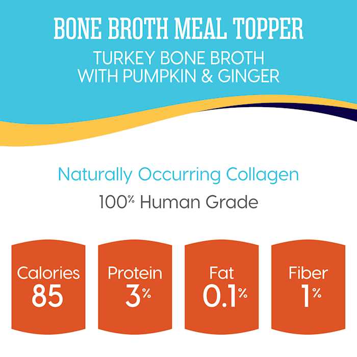 Solid Gold Turkey Bone Broth with Pumpkin & Ginger Dog Food Topper C872419